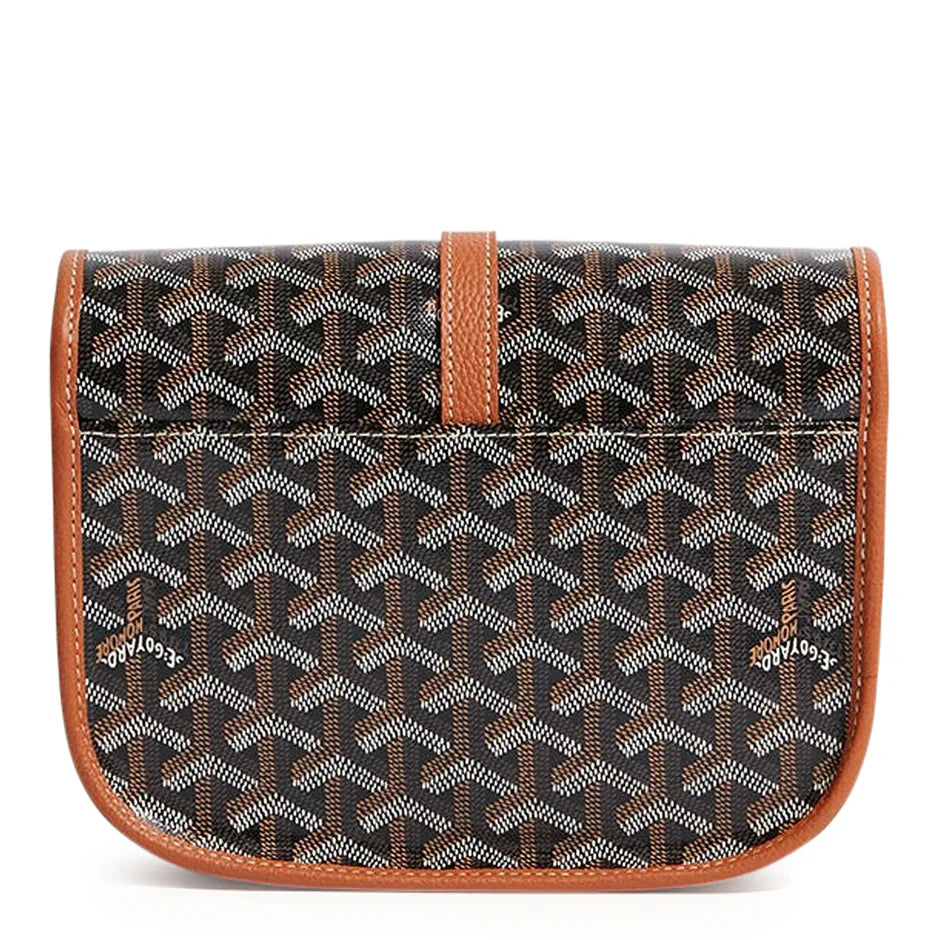 Goyard Goyardine Belvedere II Black/Tan PM Messenger Bag