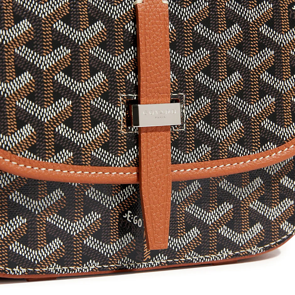 Goyard Goyardine Belvedere II Black/Tan PM Messenger Bag