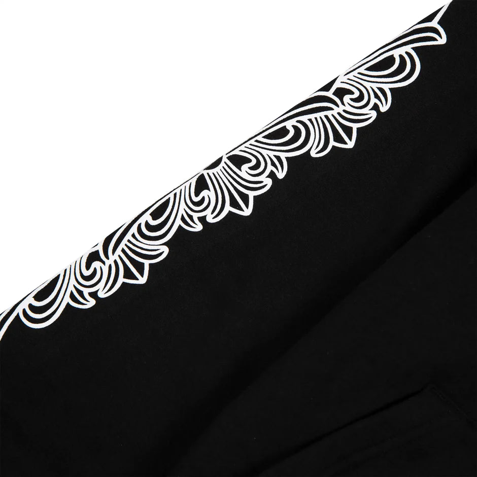 Chrome Hearts Horse Shoe Floral Black Hoodie