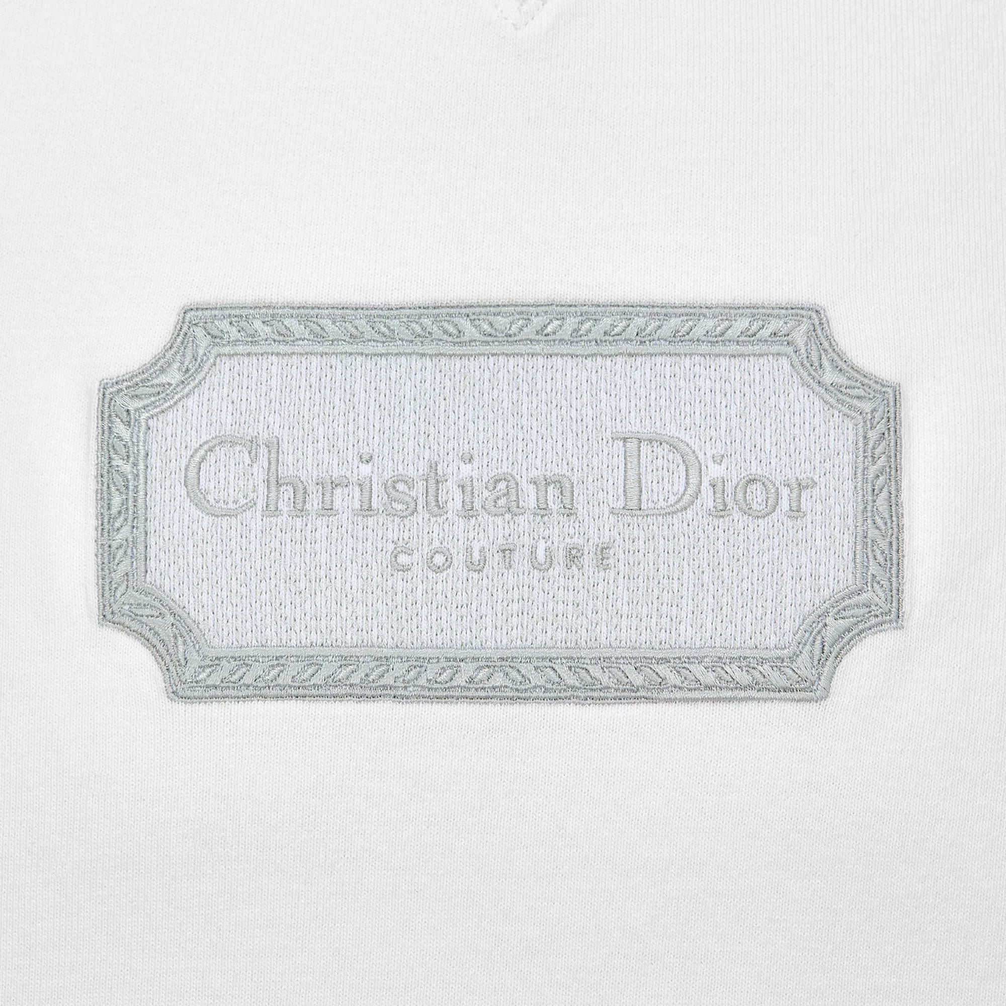 Dior Couture Relaxed Fit Cotton White T Shirt