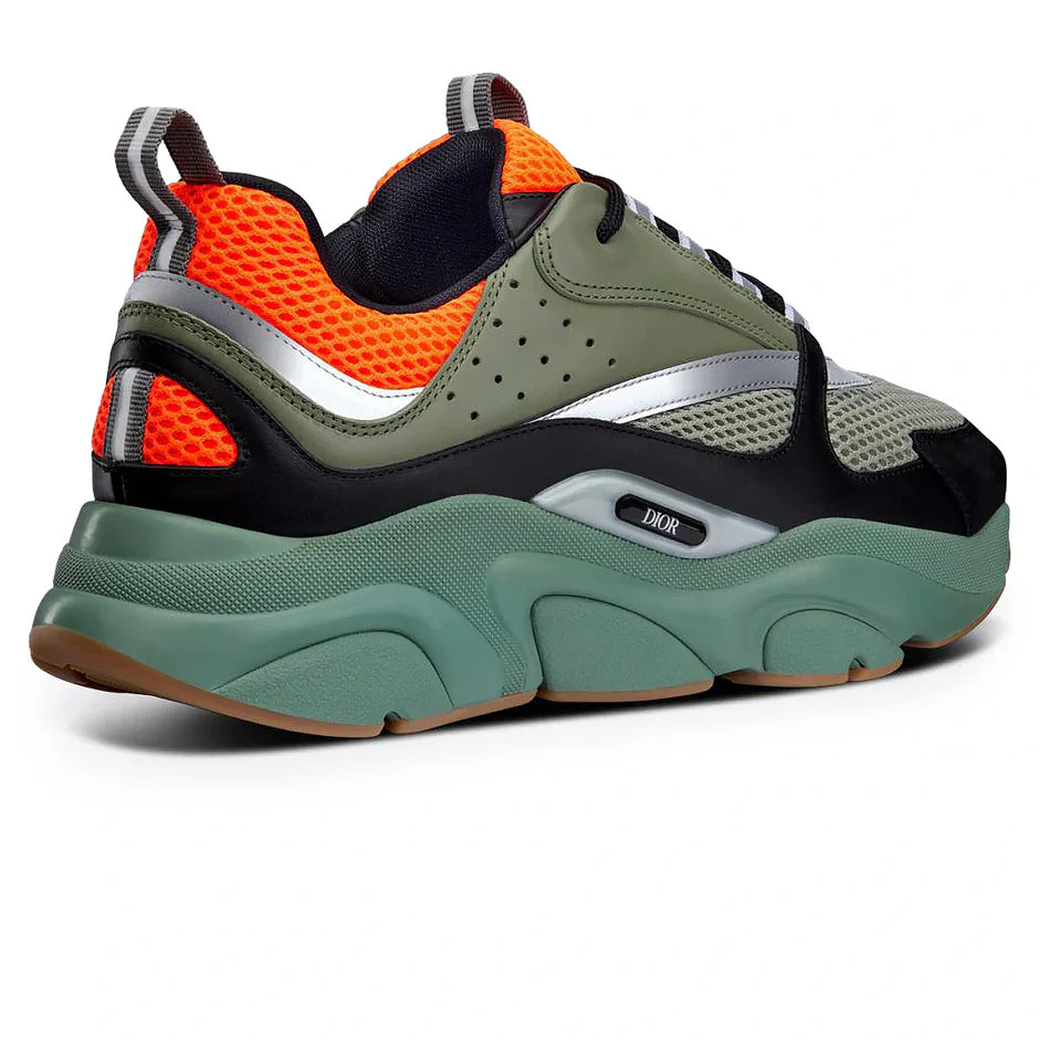 Dior B22 Orange Olive Black Trainer