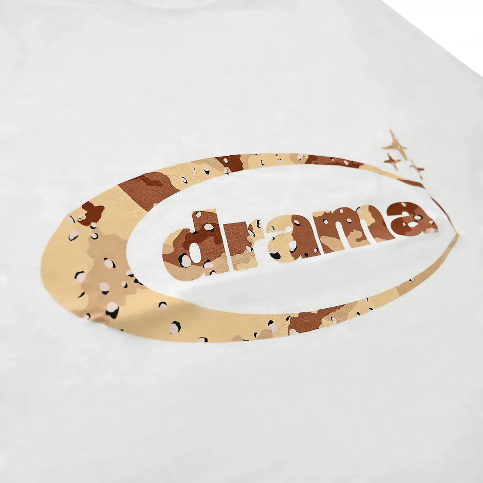 Drama Call Desert Camo Oval White T Shirt