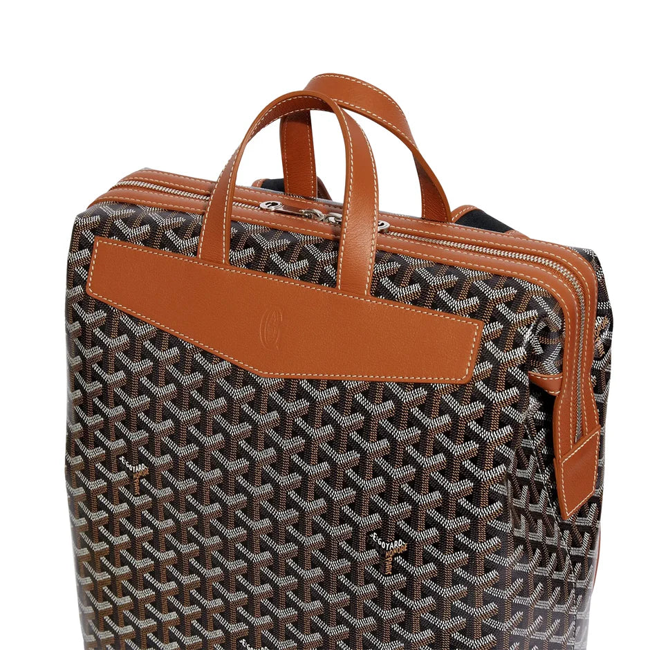 Goyard Black Tan Cisalpin Backpack