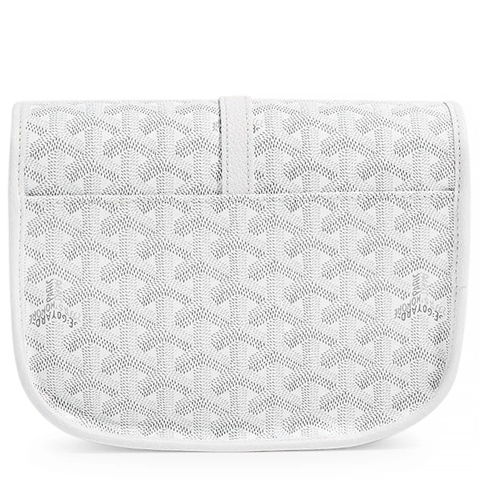 Goyard Goyardine Belvedere II White PM Messenger Bag