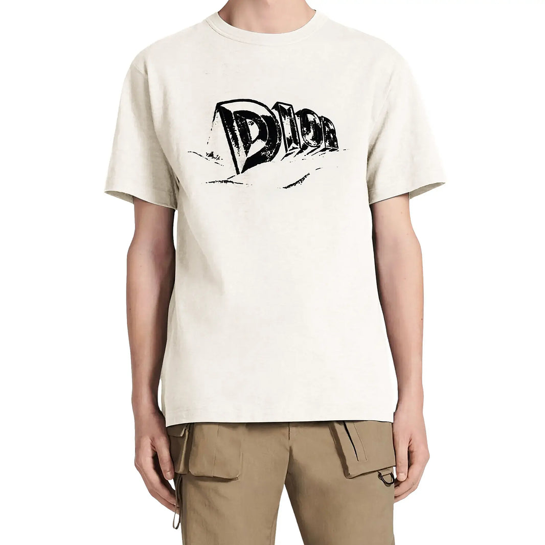 Dior Graffiti White T Shirt