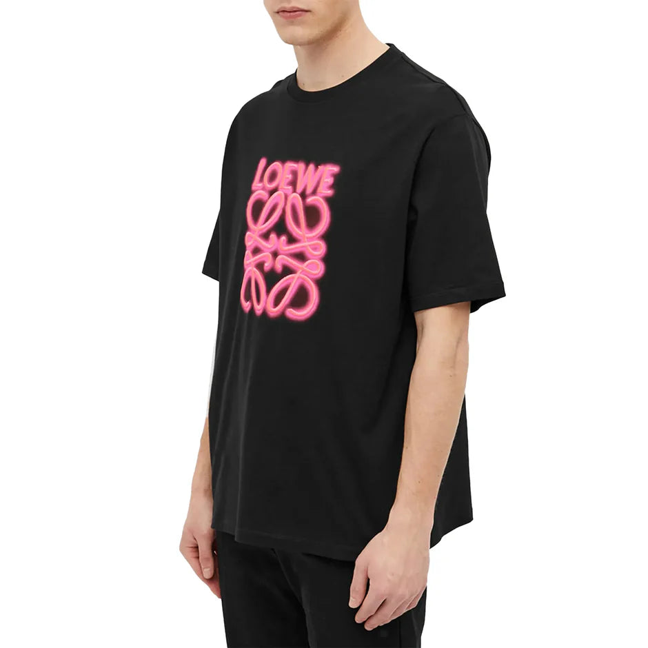 Loewe Neon Black Fluo Pink T Shirt