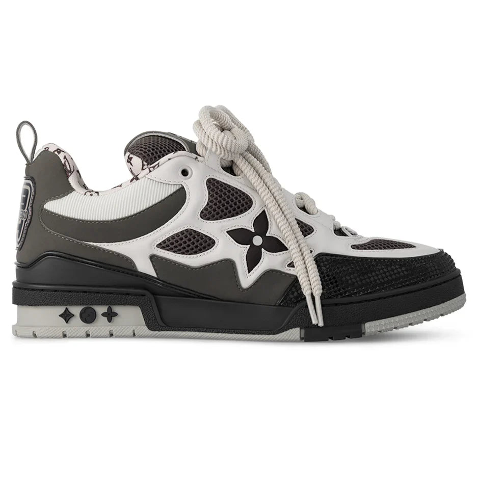【LOUIS VUITTON】新作★ LV トレイナー スニーカー グレー Grey 新作 ルイヴィトン ベルクロ付 LV トレーナー スニーカー グレー