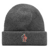 Moncler Grenoble Wool Grey Beanie