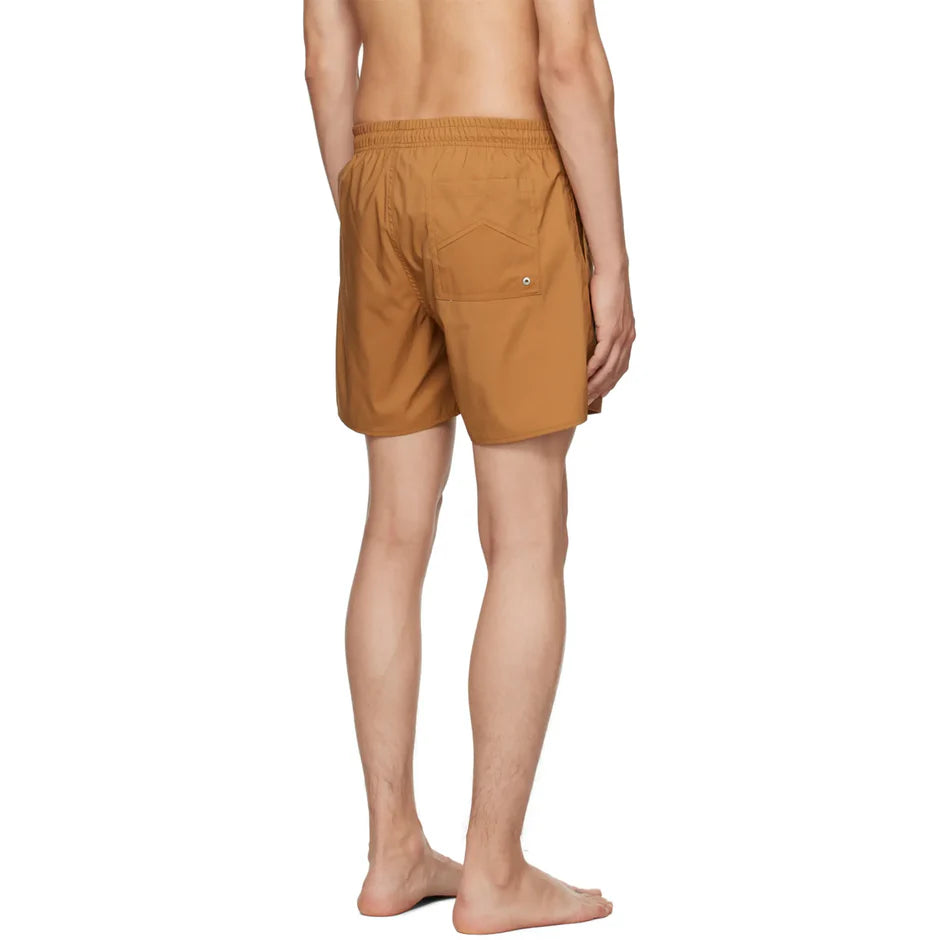 Rhude Logo Swim Shorts Camel